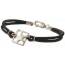 Armband herren leder Absolon schwarz mini