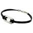 Armband herren leder Acacius schwarz mini