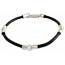 Armband herren leder Adonai schwarz mini