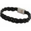 Armband herren leder Contemporain  schwarz mini