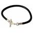 Armband herren leder Paula schwarz mini