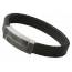 Armband herren leder Pixels  schwarz mini