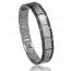 Armband herren stahl Laon schwarz mini