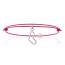 Armbanden dames koord Colombe harten roze mini