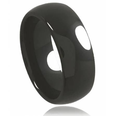 Bague acier noir Black Legend