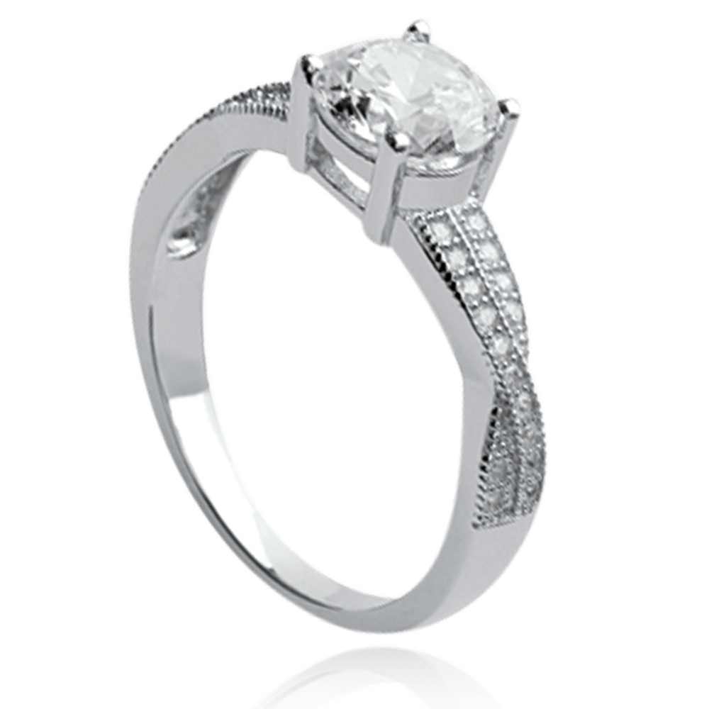 Ringe Frauen Anjali Rhodinierter Silber