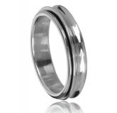 Bague argent lisse