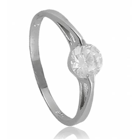 Bague argent solitaire Amalia