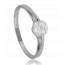 Bague argent solitaire Amalia mini