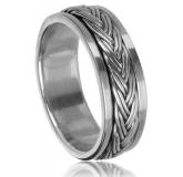 Bague argent tressée Bane