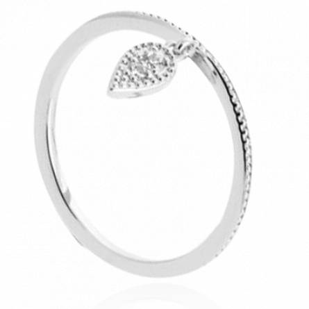 Bague avec pendentif femme argent Clecia