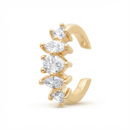 Bague d'oreille plaque or Evyline à l'unité