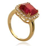 Bague Douce romance rouge