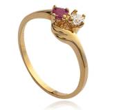 Bague Emma rouge