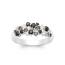 Bague femme argent Aterya noir 2