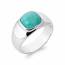 Bague femme argent Cofina bleu 2