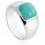 Bague femme argent Cofina bleu mini