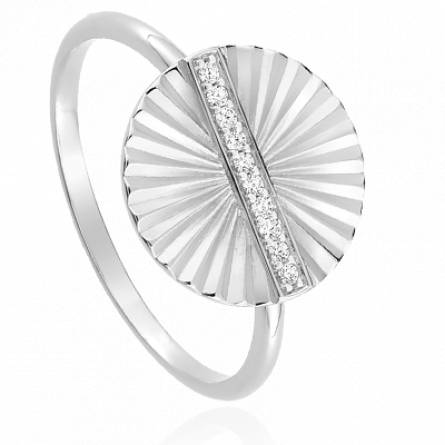 Bague femme argent Eviane ronde