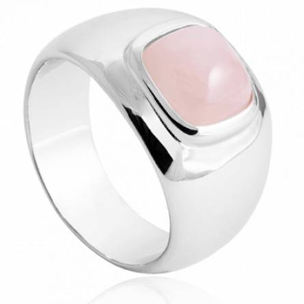 Bague femme argent Gerez rose