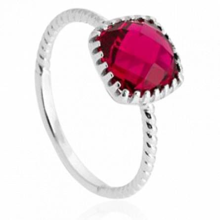 Bague femme argent Houmam rose