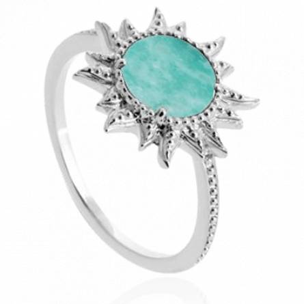 Bague femme argent Liduvine turquoise