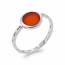 Bague femme argent Maea rouge 2