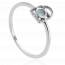 Bague femme argent Nercess bleu mini