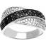 Bague femme argent Olira noir 2