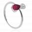 Bague femme argent Pana rose mini