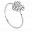 Bague femme argent Saturna coeur mini