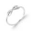 Bague femme argent Saya infini 2