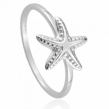 Bague femme argent Starfish 2