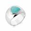 Bague femme argent Syanda bleu 2