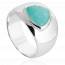 Bague femme argent Syanda bleu mini