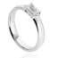 Bague femme argent Yasmyn blanc mini