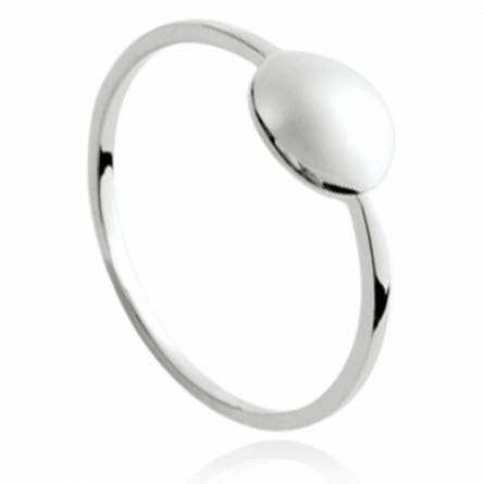 Bague femme argent Zéline ronde