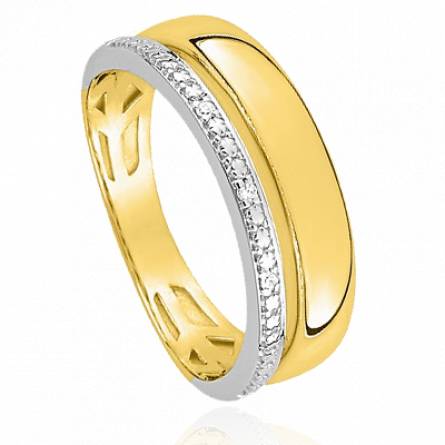 Bague femme métal rhodié Corsiane