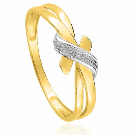 Bague femme métal rhodié Kimber