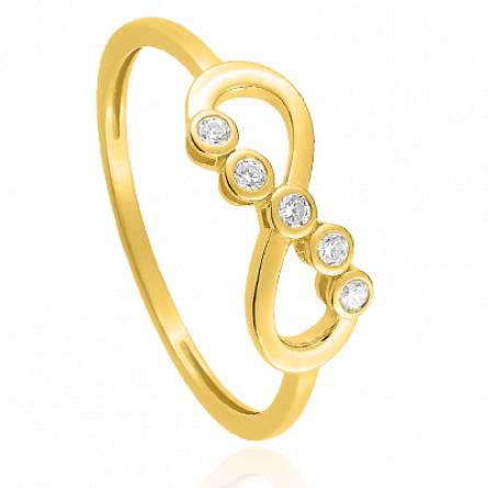 Bague femme or Afinisia infini