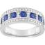 Bague femme or Calena  bleu 2