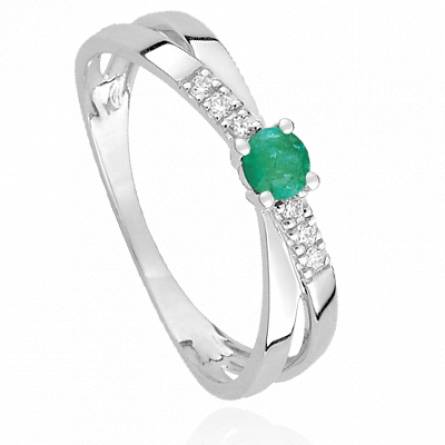 Bague femme or Calsia vert