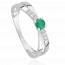 Bague femme or Calsia vert mini