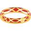 Bague femme or Corasia rouge 2