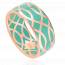 Bague femme or Loria vert mini