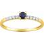 Bague femme or Salaya bleu 2