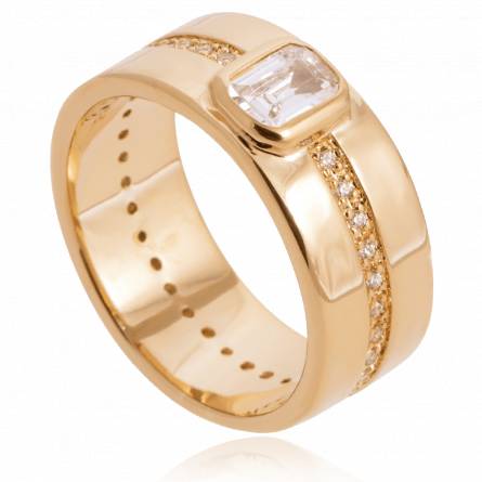 Bague femme plaqué or Brocchi