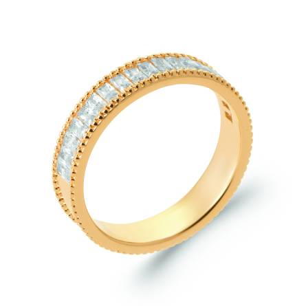 Bague femme plaqué or Holmski