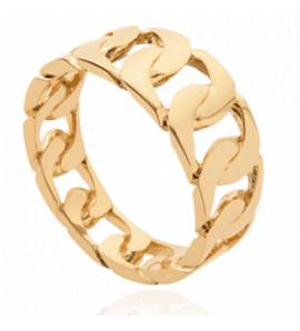 Bague femme plaqué or Ishai