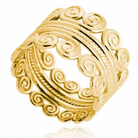 Bague femme plaqué or Kisnamah