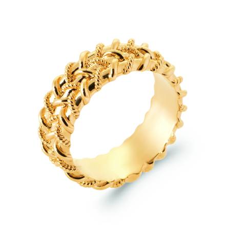 Bague femme plaqué or Losarene